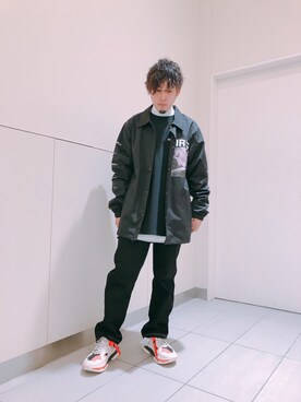 「LONELY/論理（ロンリー）のアイテム（ブルゾン）」を使った、Toshiki Masudaさん（メンズ・170cm）の冬コーディネート