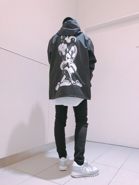 「PLEASURES（プレジャー）のアイテム（ブルゾン）」を使った、Toshiki Masudaさん（メンズ・170cm）の冬コーディネート