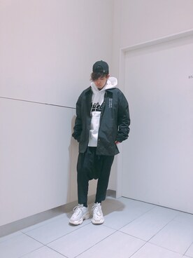 「LONELY/論理（ロンリー）のアイテム（ブルゾン）」を使った、Toshiki Masudaさん（メンズ・170cm）の冬コーディネート