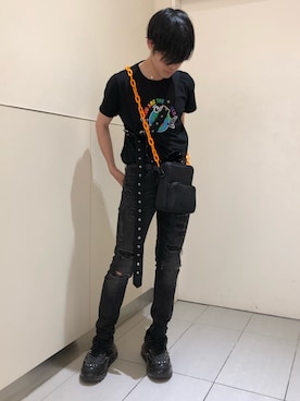 「DANKE SCHON（ダンケシェーン）のアイテム（バッグ）」を使った、Toshiki Masudaさん（メンズ・170cm）の夏コーディネート