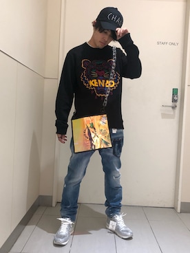 「DANKE SCHON（ダンケシェーン）のアイテム（バッグ）」を使った、Toshiki Masudaさん（メンズ・170cm）の秋コーディネート