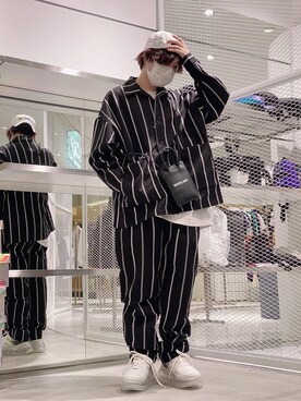 「WHITELAND（ホワイトランド）のWHITELAND/ホワイトランド/リネンシャツ（シャツ/ブラウス）」を使った、Toshiki Masudaさん（メンズ・170cm）の春コーディネート