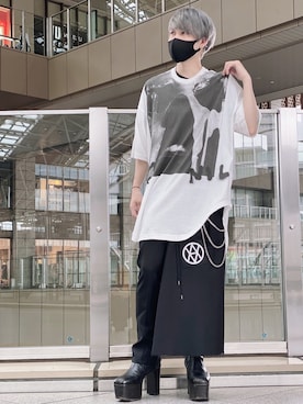 「NILoS（ニルズ）のアイテム」を使った、Toshiki Masudaさん（メンズ・170cm）の夏コーディネート
