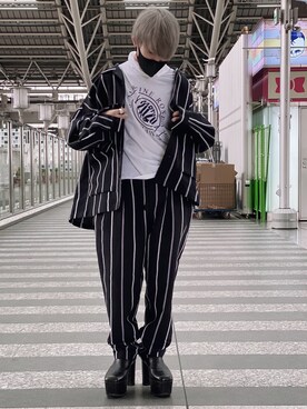 「WHITELAND（ホワイトランド）のWHITELAND/ホワイトランド/リネンシャツ（シャツ/ブラウス）」を使った、Toshiki Masudaさん（メンズ・170cm）の夏コーディネート