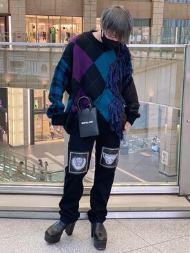 「WHITELAND（ホワイトランド）のアイテム（バッグ）」を使った、Toshiki Masudaさん（メンズ・170cm）の夏コーディネート