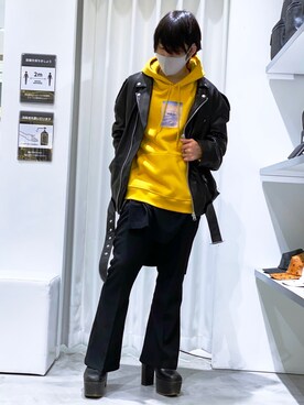 「L.H.P Private Brand（エルエイチピープライベートブランド）のアイテム（パンツ）」を使った、Toshiki Masudaさん（メンズ・170cm）の秋コーディネート