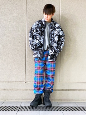 「thisisneverthat（ディスイズネバーザット）のアイテム（ジャケット/アウター）」を使った、Toshiki Masudaさん（メンズ・170cm）の秋コーディネート
