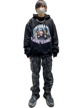 「L.H.P（エルエイチピー）のアイテム（シューズ）」を使った、Toshiki Masudaさん（メンズ・170cm）の冬コーディネート