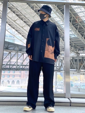 「KaneZ（ケインズ）のアイテム」を使った、Toshiki Masudaさん（メンズ・170cm）の春コーディネート