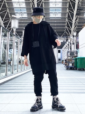 「KaneZ（ケインズ）のアイテム」を使った、Toshiki Masudaさん（メンズ・170cm）の春コーディネート