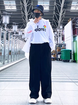 「KaneZ（ケインズ）のアイテム」を使った、Toshiki Masudaさん（メンズ・170cm）の春コーディネート