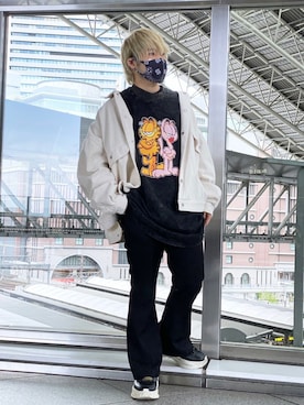 「Little sunny bite（リトルサニーバイト）のアイテム」を使った、Toshiki Masudaさん（メンズ・170cm）の春コーディネート