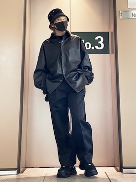 「KaneZ（ケインズ）のアイテム」を使った、Toshiki Masudaさん（メンズ・170cm）の春コーディネート