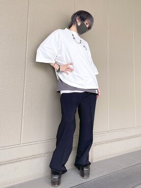 「L.H.P（エルエイチピー）のアイテム（トップス）」を使った、Toshiki Masudaさん（メンズ・170cm）の夏コーディネート
