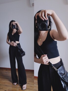 「日系极简」｜「アイテム（その他）」を使った、NkaKiotoさん（レディース・160cm）の夏コーディネート
