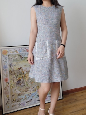「blue」｜「アイテム（その他）」を使った、NkaKiotoさん（レディース・160cm）の夏コーディネート