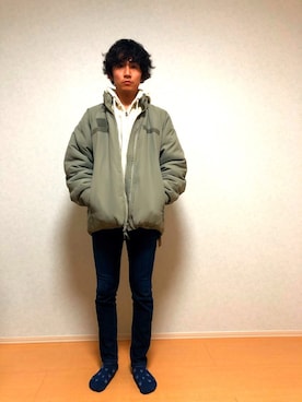 「しまむら（シマムラ）のアイテム（レッグウェア）」を使った、ヒロさん（メンズ・173cm）の冬コーディネート