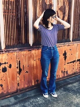 夏子さん（レディース・169cm）の夏コーディネート