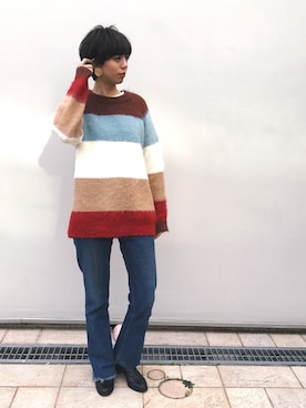 夏子さん(レディース・169cm)の冬コーディネート