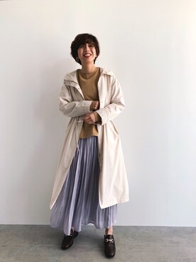 「OZOC（オゾック）のアイテム（その他シューズ）」を使った、夏子さん（レディース・169cm）の冬コーディネート