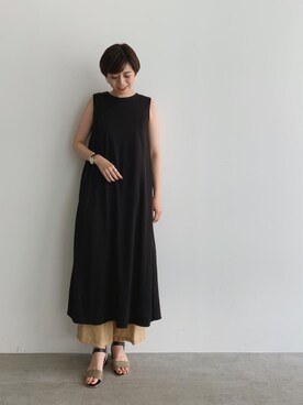 「OZOC（オゾック）のアイテム（ワンピース/ドレス）」を使った、夏子さん（レディース・169cm）の夏コーディネート