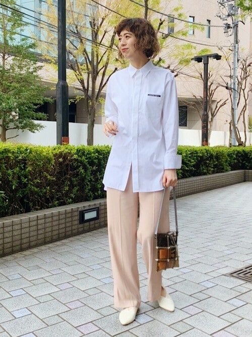 STUDIOUS】ジョーゼットタックセンタープレスパンツ（その他パンツ