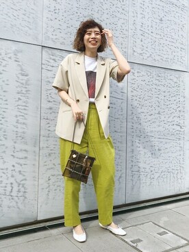 夏子さん（レディース・169cm）の夏コーディネート