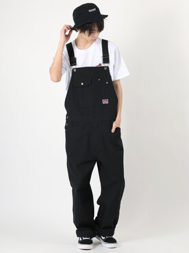 「BEN DAVIS（ベンデイビス）のアイテム（サロペット/オーバーオール）」を使った、kanaruさん（メンズ・173cm）の春コーディネート