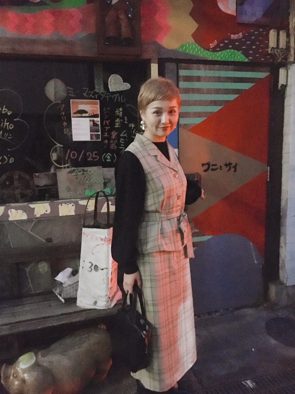 フィグロンドン tulip check skirt ロングスカート フィグロンドン tulip check skirt ロングスカート - メルカリ