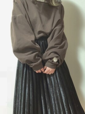 な つ。さん（レディース・158cm）の冬コーディネート