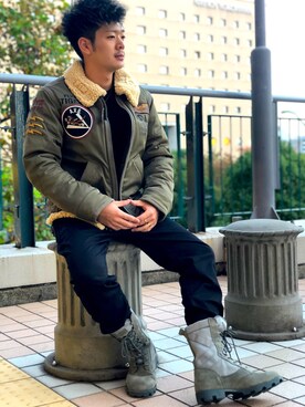 Av01 ミリタリー ブーツ コンバット Military Boots Combatを使った人気ファッションコーディネート Wear