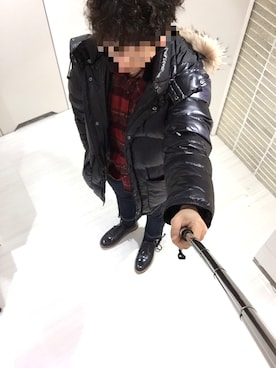「Paul Smith（ポールスミス）のアイテム（ダウンジャケット/コート）」を使った、トミオさん（メンズ・164cm）の冬コーディネート
