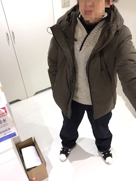 「HIBECK（ハイベック）のアイテム（ジャケット/アウター）」を使った、トミオさん（メンズ・164cm）の冬コーディネート