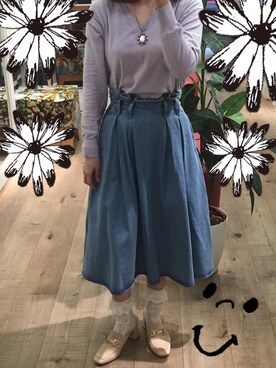 「abcdevol（エービーシーディーイーボル）のアイテム」を使った、waneさん（レディース・156cm）の春コーディネート