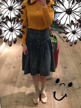 「abcdevol（エービーシーディーイーボル）のアイテム」を使った、waneさん（レディース・156cm）の春コーディネート