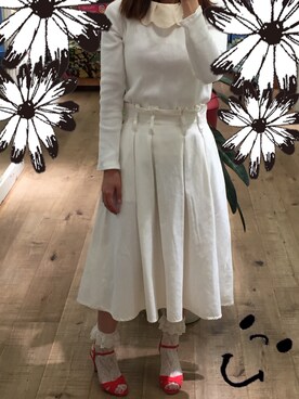 「ILIMA（イリマ）のアイテム（サンダル）」を使った、waneさん（レディース・156cm）の春コーディネート