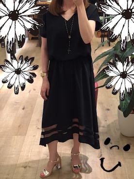 「abcdevol（エービーシーディーイーボル）のアイテム」を使った、waneさん（レディース・156cm）の夏コーディネート