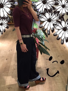 「ILIMA（イリマ）のアイテム（サンダル）」を使った、waneさん（レディース・156cm）の夏コーディネート