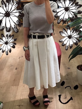 「ILIMA（イリマ）のアイテム（サンダル）」を使った、waneさん（レディース・156cm）の夏コーディネート