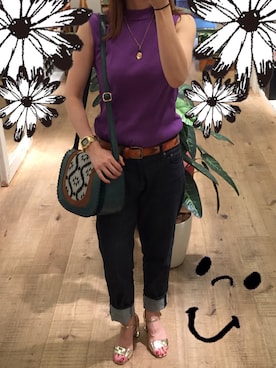 「abcdevol（エービーシーディーイーボル）のアイテム」を使った、waneさん（レディース・156cm）の夏コーディネート