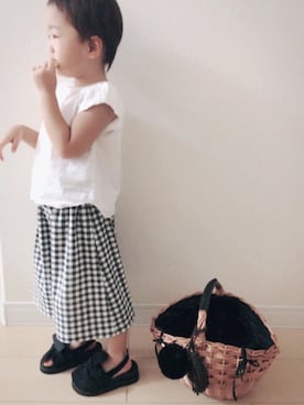 めー♛︎nikka♛︎shiroさん（キッズ・90cm）の夏コーディネート