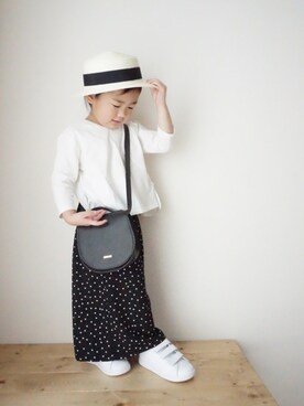 めー♛︎nikka♛︎shiroさん(キッズ・90cm)の春コーディネート