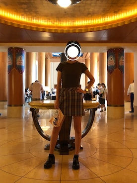 「アイテム（ポーチ）」を使った、umayさん（レディース・169cm）の夏コーディネート