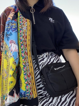 「Desigual（デシグアル）のアイテム（ブルゾン）」を使った、ゆきさん（レディース・166cm）の春コーディネート