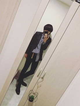 「Alexander McQueen（アレキサンダーマックイーン）のアイテム（ブーツ）」を使った、052405410さん（メンズ・180cm）の冬コーディネート