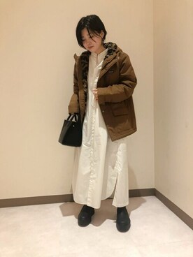 「patagonia」｜「アイテム（ワンピース/ドレス）」を使った、kaoriさん（レディース・148cm）の秋コーディネート
