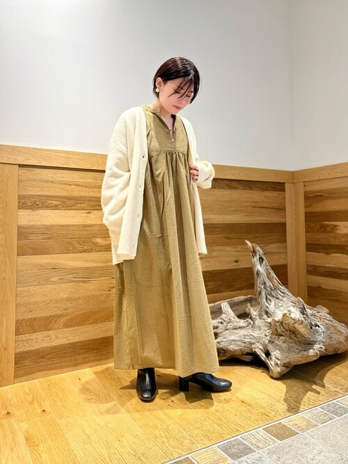 セール】コットン微起毛ギャザーワンピース（ワンピース）｜URBAN