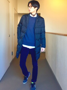 「ASPESI（アスペジ）のアイテム（ジャケット/アウター）」を使った、OK.Aさん（メンズ・176cm）の冬コーディネート