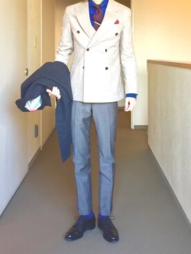 「BREUER（ブリューワー）のアイテム」を使った、OK.Aさん（メンズ・176cm）の冬コーディネート