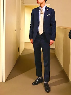 「BARBA（バルバ）のアイテム」を使った、OK.Aさん（メンズ・176cm）の春コーディネート